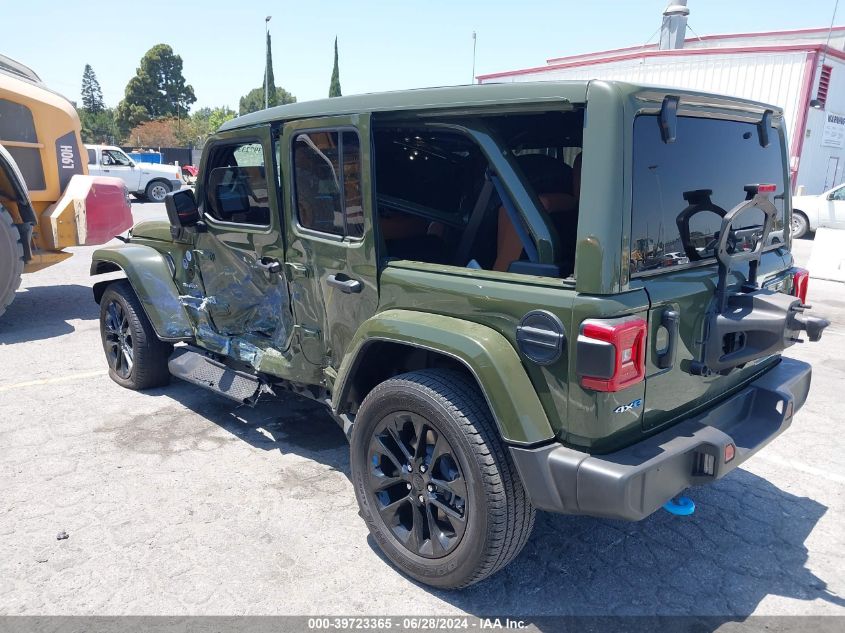 2022 Jeep Wrangler 4Xe Unlimited Sahara 4X4 VIN: 1C4JJXP69NW228829 Lot: 39723365