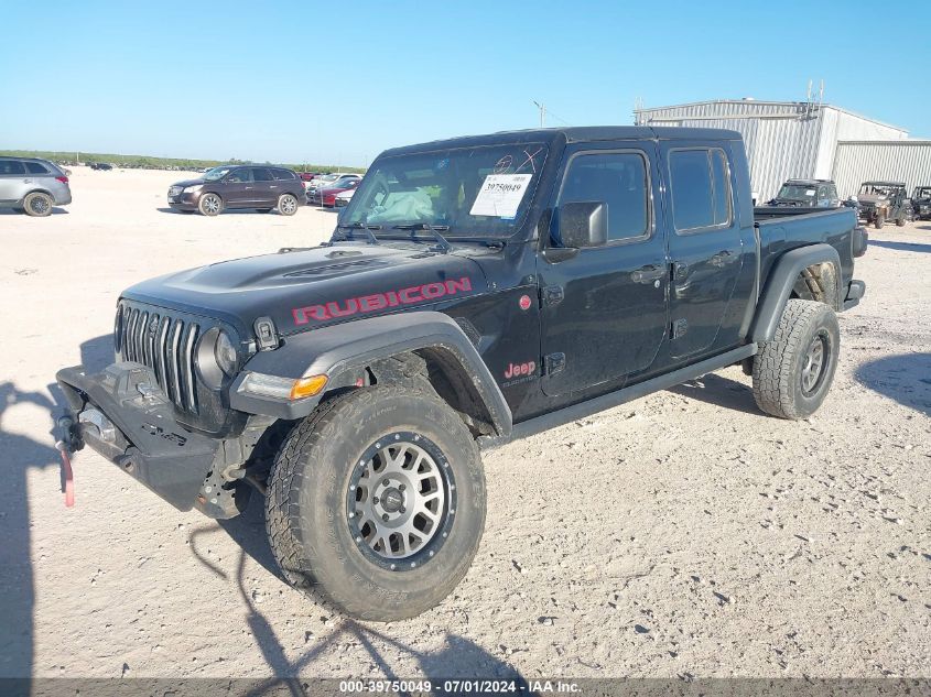 2020 Jeep Gladiator Rubicon 4X4 VIN: 1C6JJTBG6LL152842 Lot: 39750049