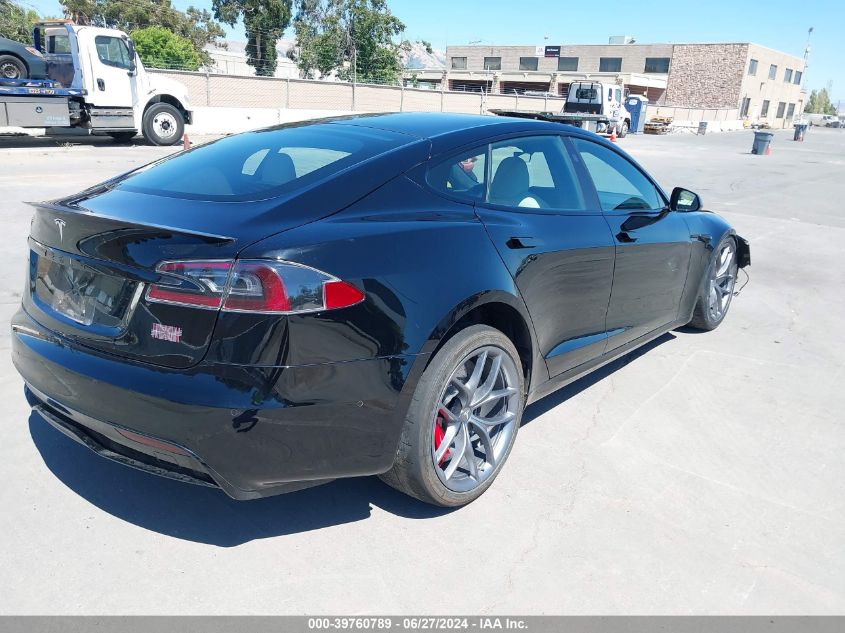 2022 Tesla Model S Plaid Tri Motor All-Wheel Drive VIN: 5YJSA1E63NF461520 Lot: 39760789