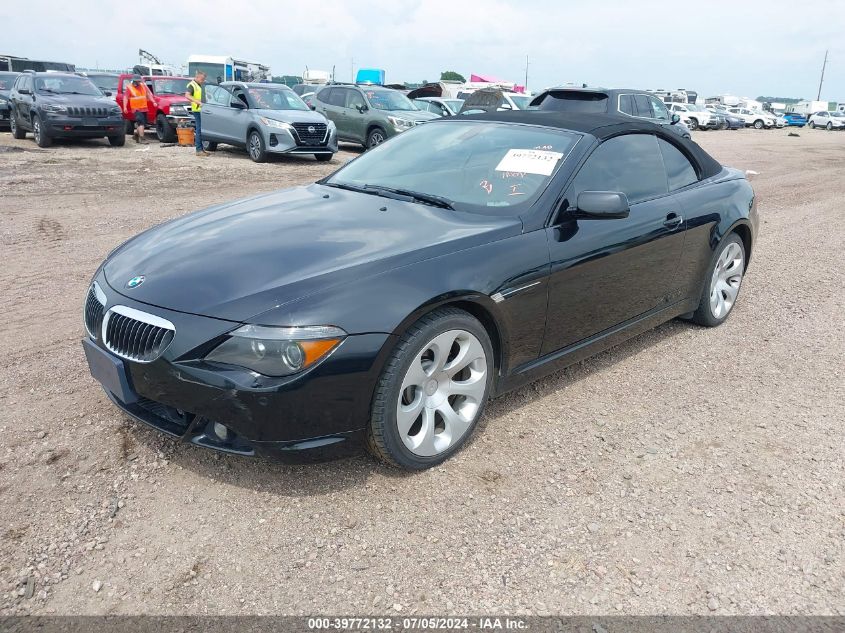 2007 BMW 650I VIN: WBAEK13587CN80259 Lot: 39772132