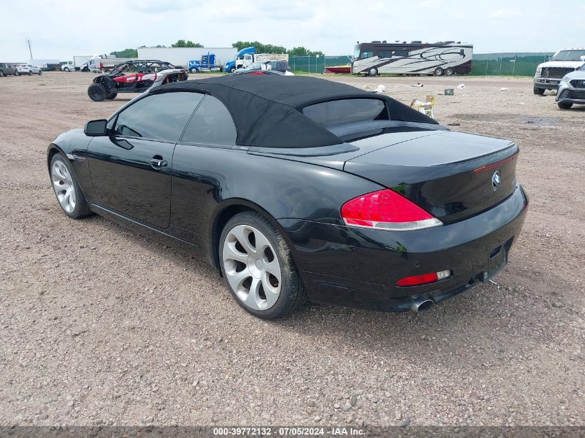 2007 BMW 650I VIN: WBAEK13587CN80259 Lot: 39772132