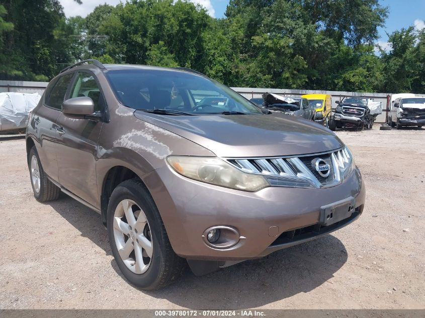 2009 Nissan Murano Sl VIN: JN8AZ18U59W028849 Lot: 39780172