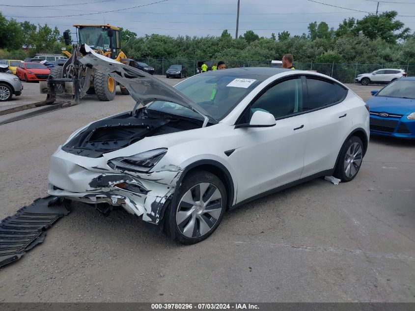 2021 Tesla Model Y Long Range Dual Motor All-Wheel Drive VIN: 5YJYGDEEXMF073247 Lot: 39780296