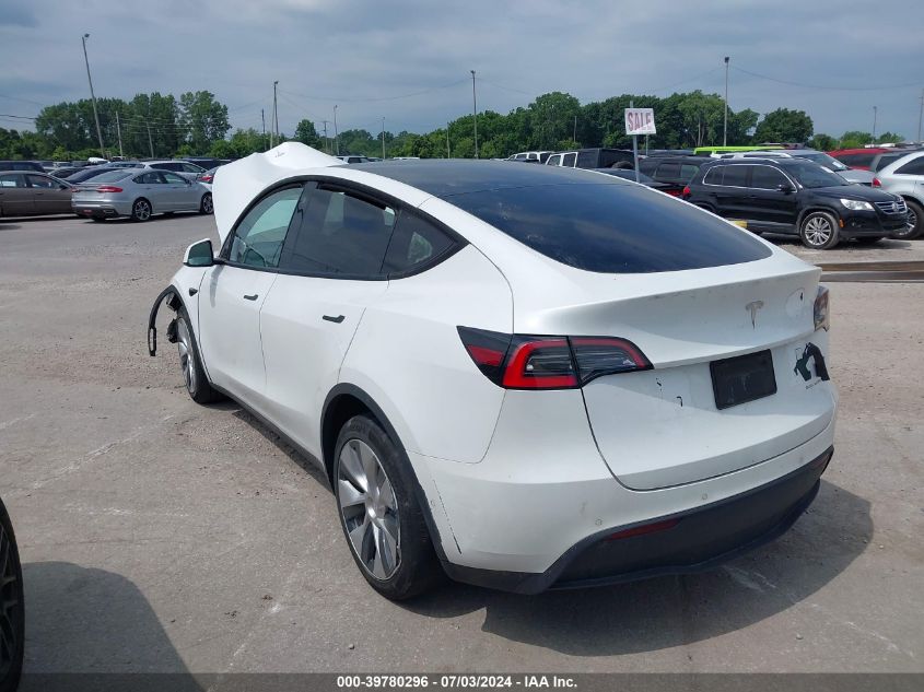 2021 Tesla Model Y Long Range Dual Motor All-Wheel Drive VIN: 5YJYGDEEXMF073247 Lot: 39780296