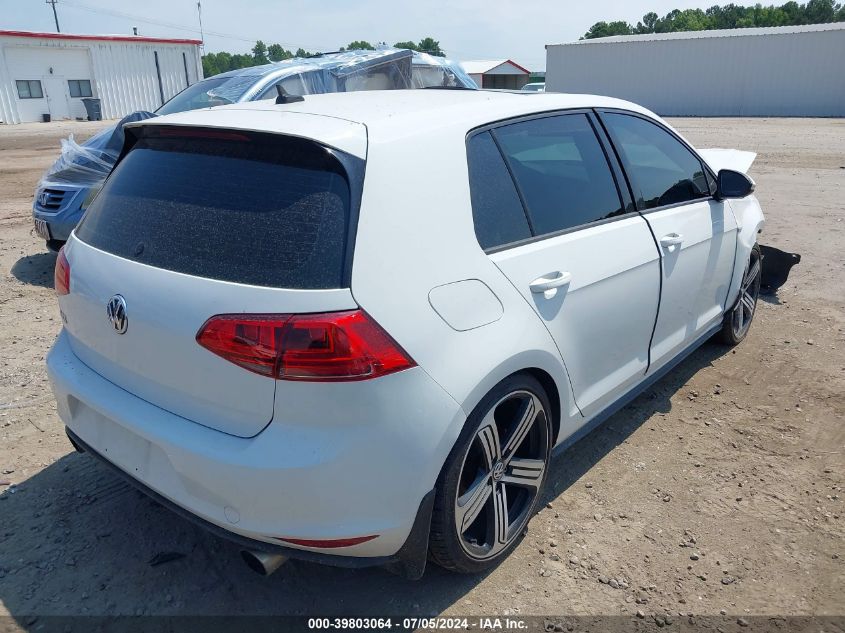 2015 Volkswagen Golf Gti 2.0T Autobahn 4-Door VIN: 3VW5T7AU4FM028314 Lot: 39803064