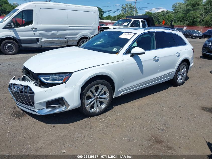 2022 Audi A4 Allroad Premium 45 Tfsi Quattro S Tronic VIN: WA17AAF40NA039341 Lot: 39839857