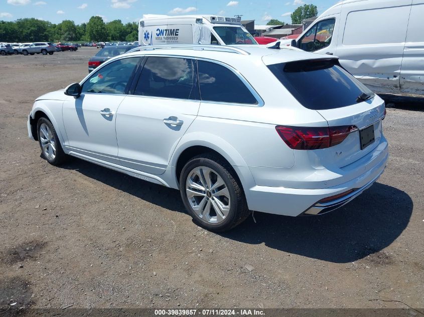 2022 Audi A4 Allroad Premium 45 Tfsi Quattro S Tronic VIN: WA17AAF40NA039341 Lot: 39839857