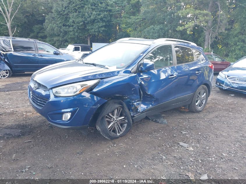 2014 Hyundai Tucson Se VIN: KM8JUCAG5EU828997 Lot: 39862215