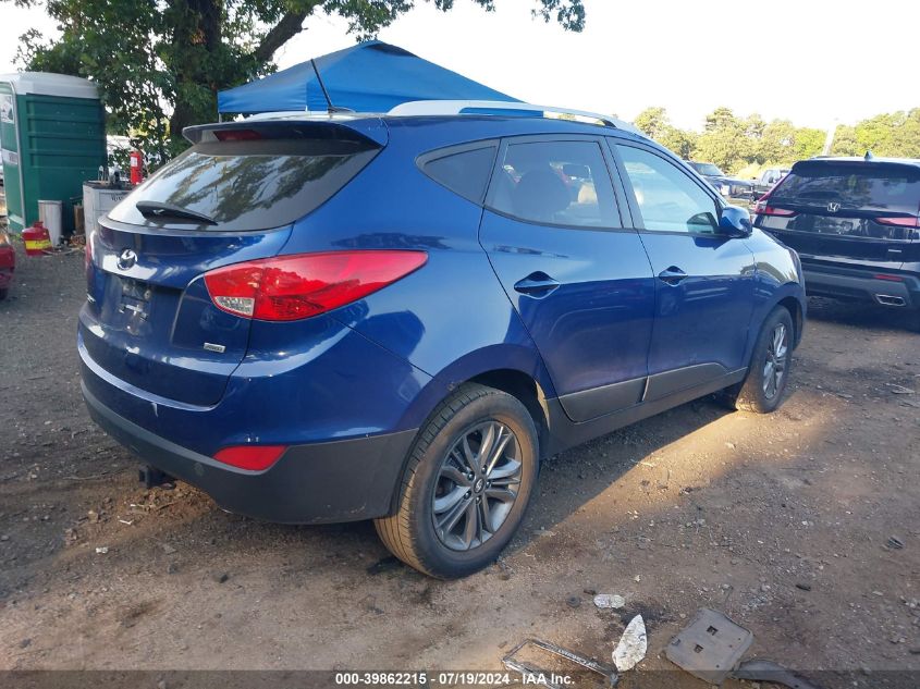 2014 Hyundai Tucson Se VIN: KM8JUCAG5EU828997 Lot: 39862215