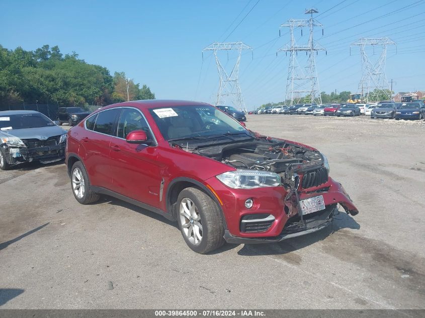 2015 BMW X6 xDrive35I VIN: 5UXKU2C50F0N76629 Lot: 39864500