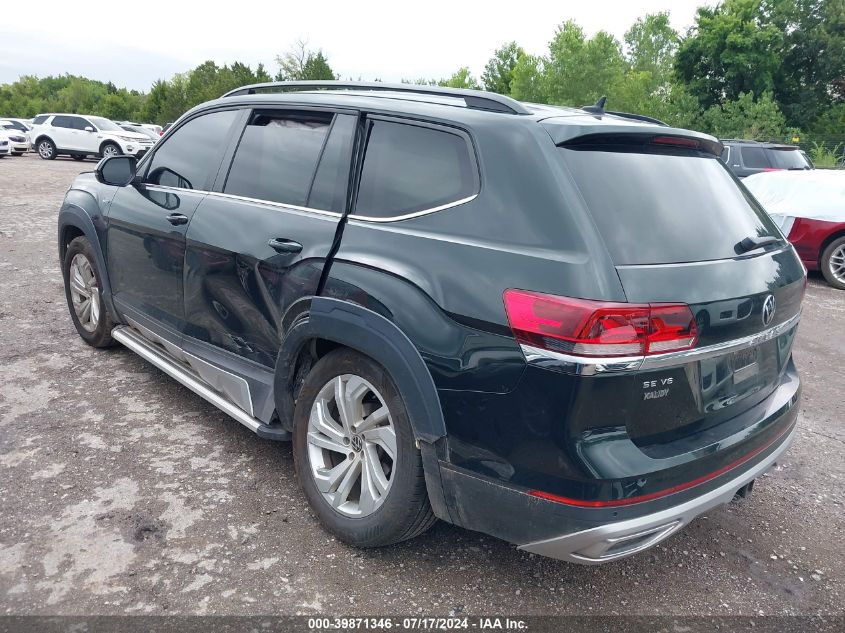 2021 Volkswagen Atlas 3.6L V6 Se W/Technology VIN: 1V2WR2CA9MC507630 Lot: 39871346