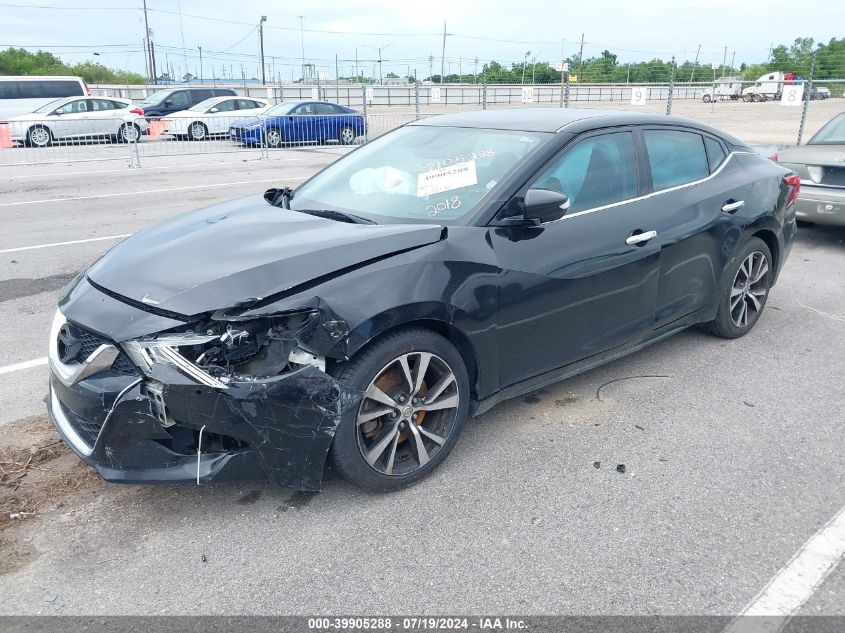 2018 Nissan Maxima 3.5 Sv VIN: 1N4AA6AP4JC361172 Lot: 39905288