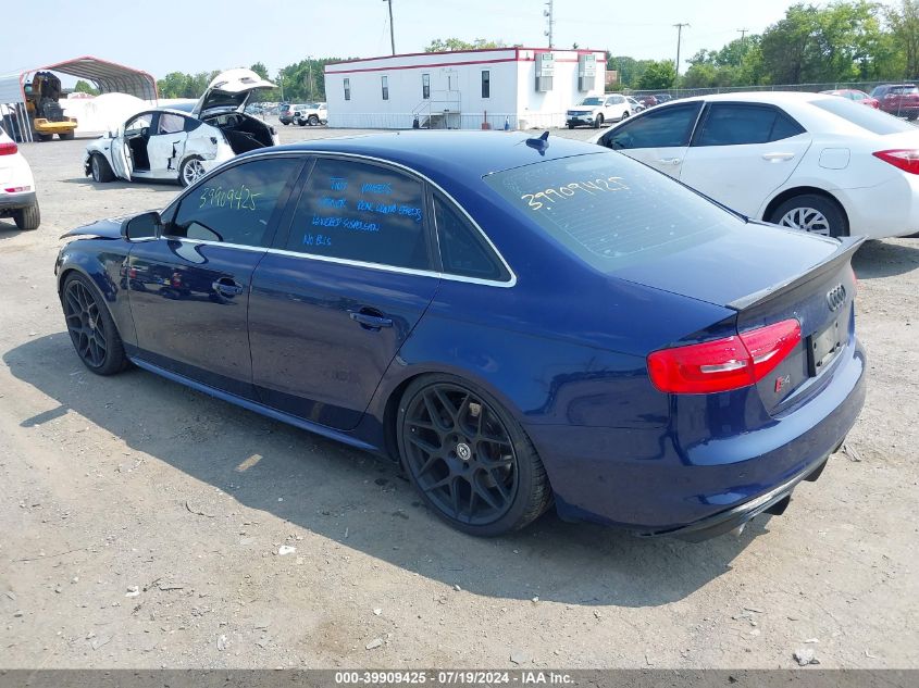 2014 Audi S4 3.0T Premium Plus VIN: WAUBGAFLXEA128272 Lot: 39909425