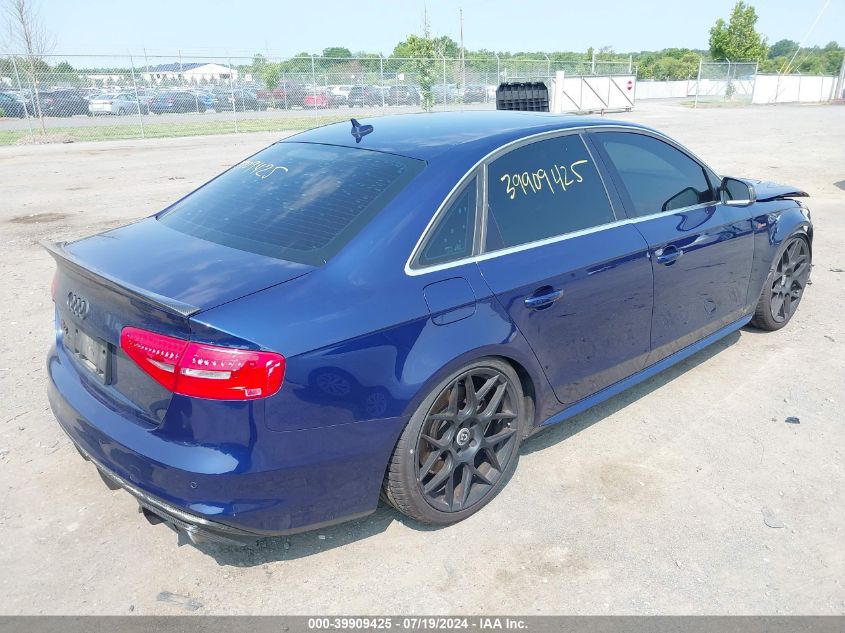 2014 Audi S4 3.0T Premium Plus VIN: WAUBGAFLXEA128272 Lot: 39909425