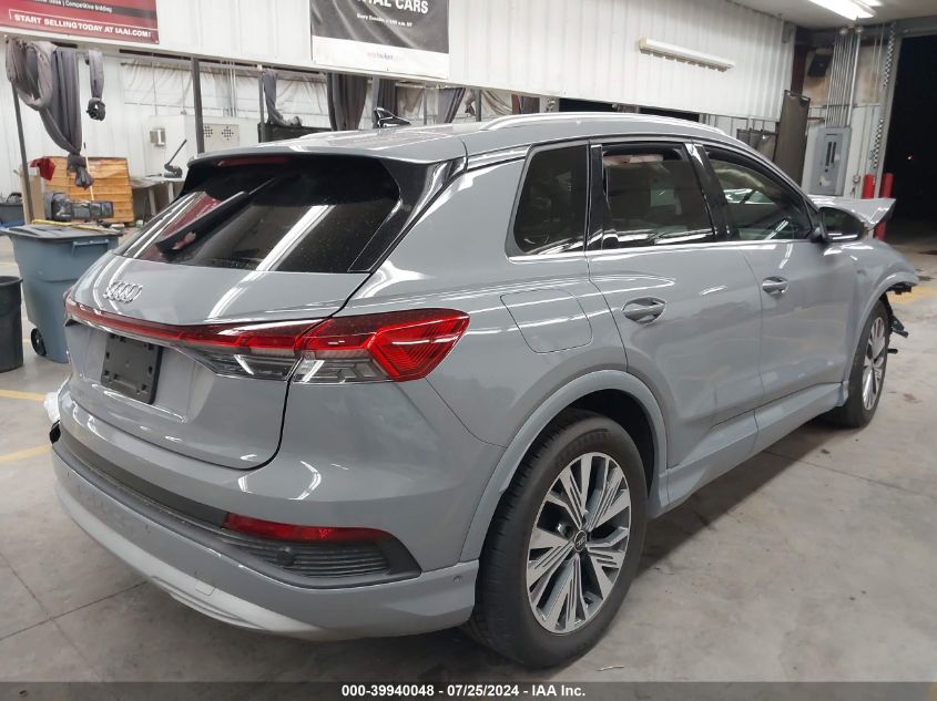 2023 Audi Q4 E-Tron Premium Plus 40 Rwd VIN: WA1BCBFZ1PP016866 Lot: 39940048