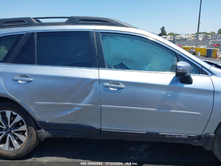 2015 Subaru Outback 2.5I Limited VIN: 4S4BSANC1F3324072 Lot: 39940665