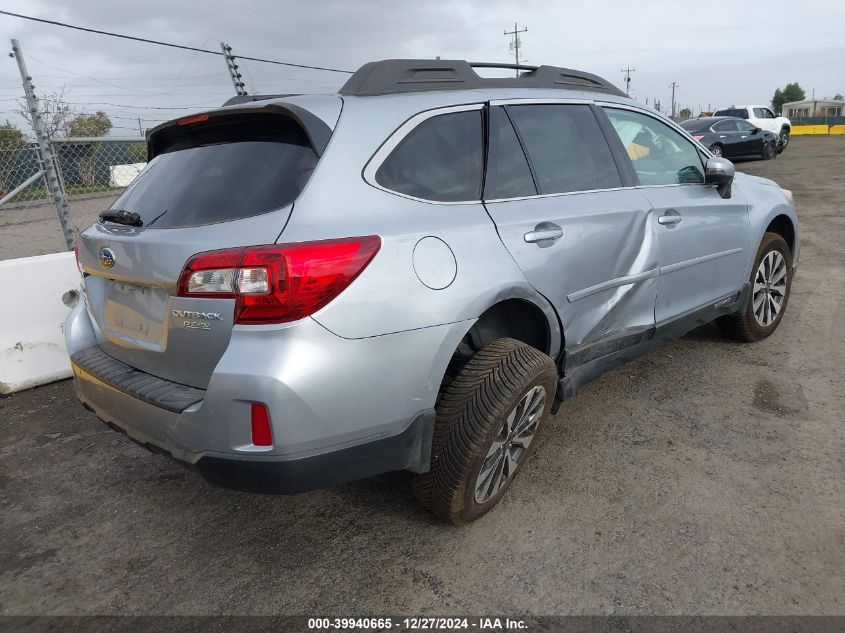 2015 Subaru Outback 2.5I Limited VIN: 4S4BSANC1F3324072 Lot: 39940665