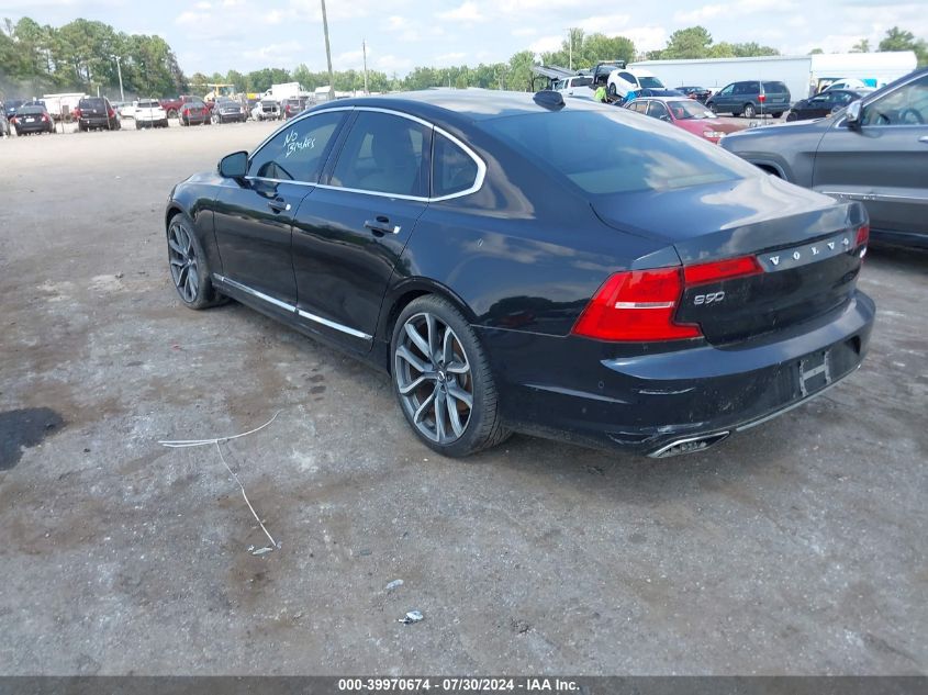 2017 Volvo S90 T6 Inscription VIN: YV1A22ML9H1001081 Lot: 39970674