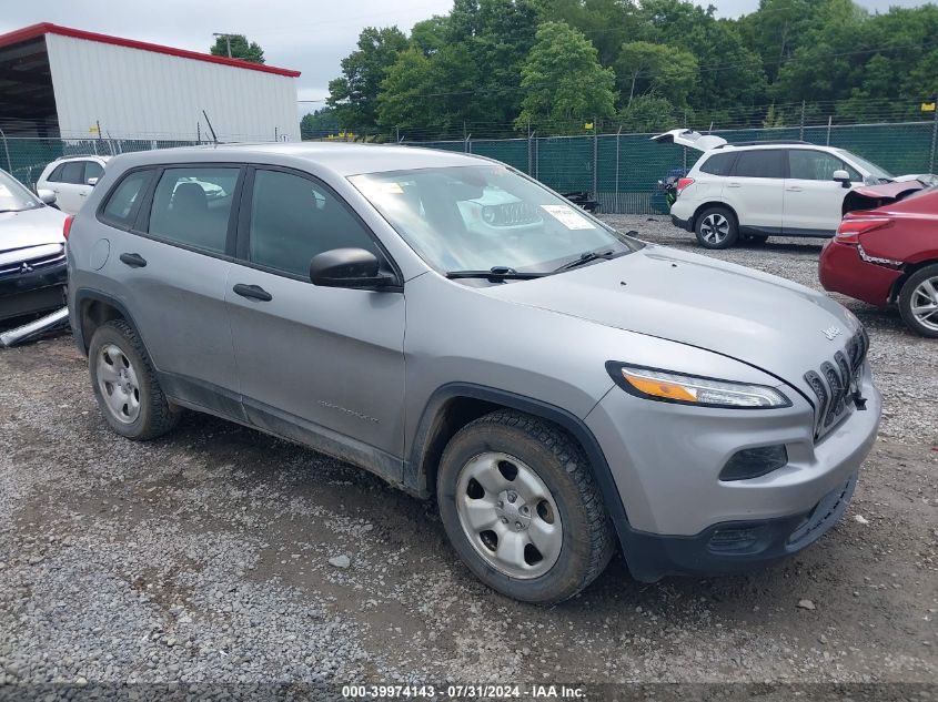 2016 Jeep Cherokee Sport VIN: 1C4PJMABXGW186561 Lot: 39974143