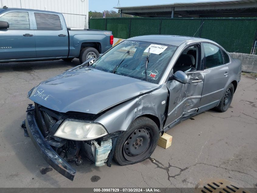 2003 Volkswagen Passat Gl VIN: WVWMD63B43P031737 Lot: 39987929