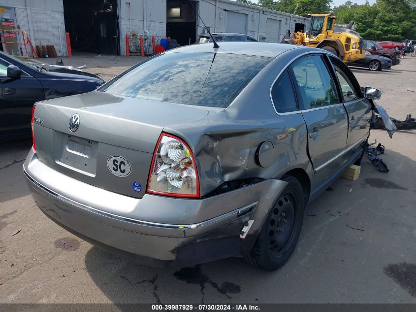 2003 Volkswagen Passat Gl VIN: WVWMD63B43P031737 Lot: 39987929