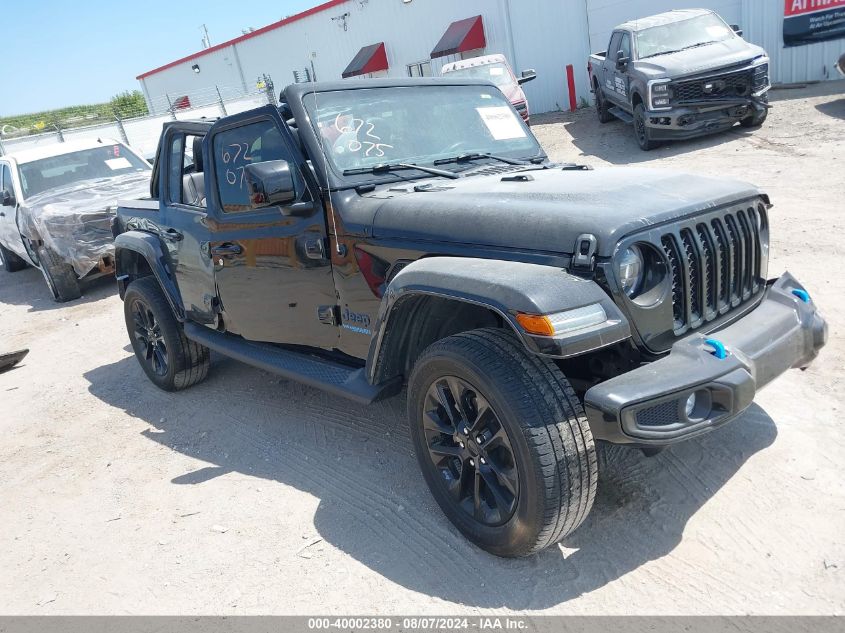 2021 Jeep Wrangler 4Xe Unlimited High Altitude 4X4 VIN: 1C4JJXP6XMW767958 Lot: 40002380