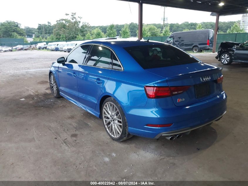 2019 Audi S3 2.0T Premium Plus VIN: WAUF1GFF9KA087497 Lot: 40022042