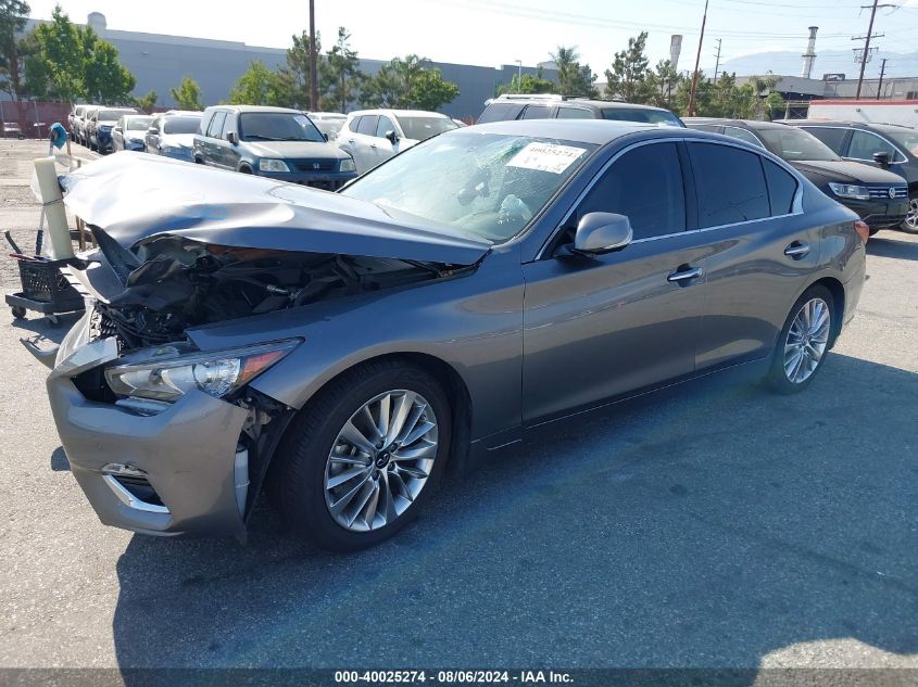 2021 Infiniti Q50 Luxe VIN: JN1EV7BP4MM705900 Lot: 40025274