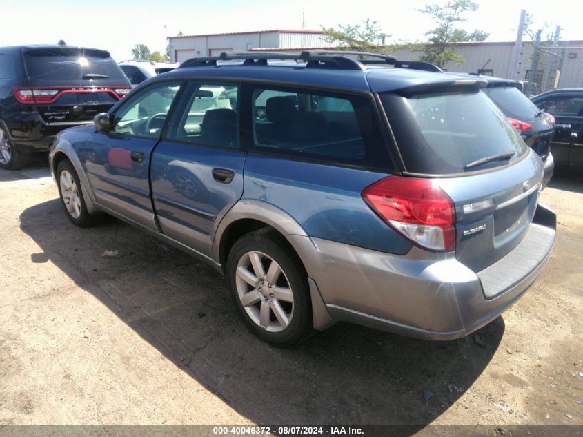 2008 Subaru Outback 2.5I/2.5I L.l. Bean Edition VIN: 4S4BP61C587340968 Lot: 40046372