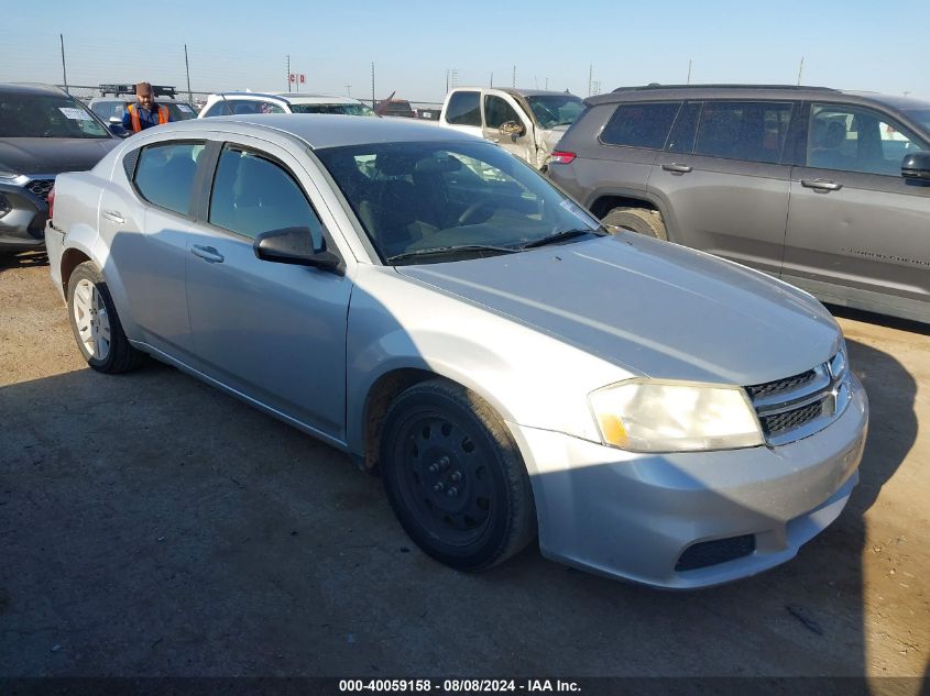 2012 Dodge Avenger Se VIN: 1C3CDZAB3CN274715 Lot: 40059158