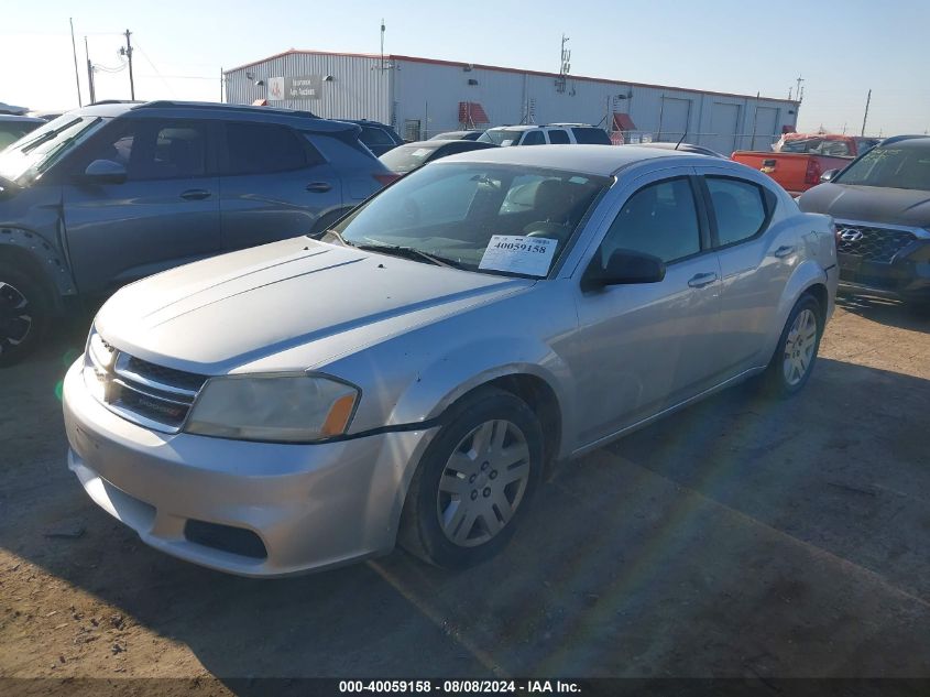 2012 Dodge Avenger Se VIN: 1C3CDZAB3CN274715 Lot: 40059158