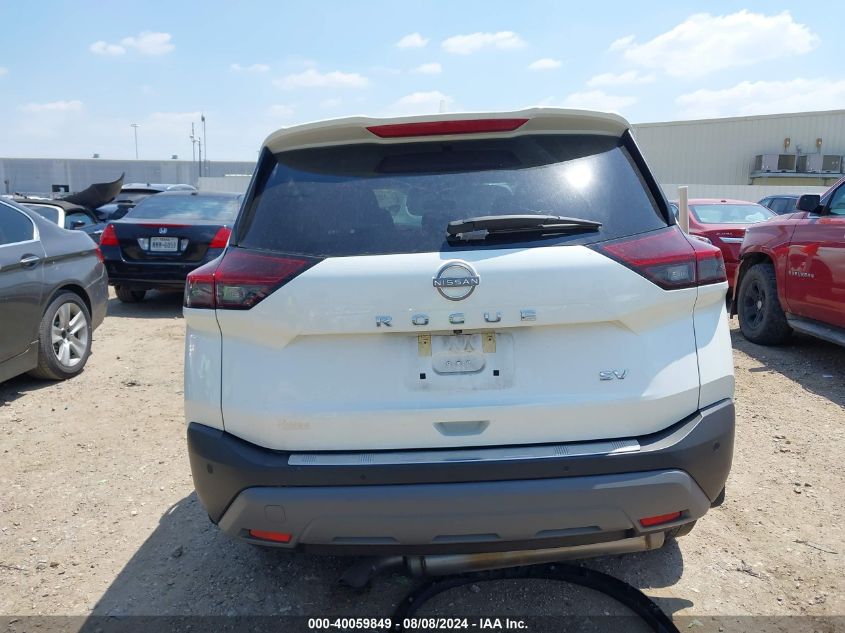 2022 Nissan Rogue Sv Fwd VIN: 5N1BT3BA0NC707656 Lot: 40059849