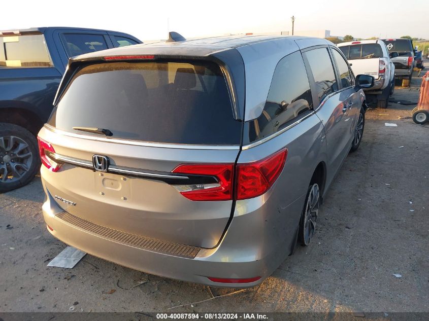 2022 Honda Odyssey Ex-L VIN: 5FNRL6H7XNB046138 Lot: 40087594