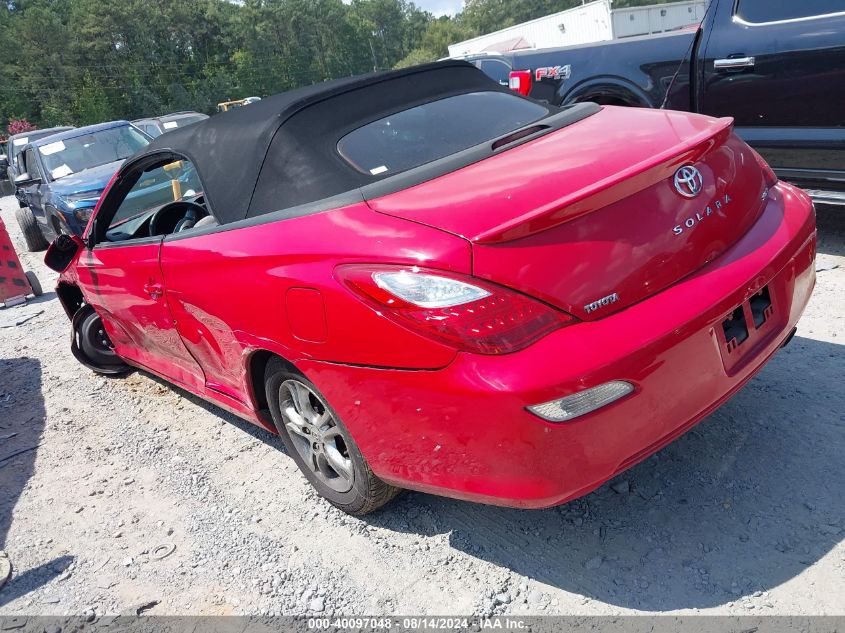 2007 Toyota Camry Solara Se VIN: 4T1FA38P27U133626 Lot: 40097048