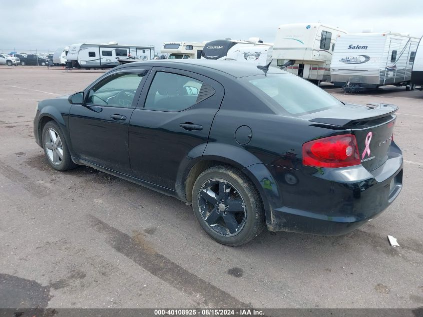 2013 Dodge Avenger Sxt VIN: 1C3CDZCB8DN552779 Lot: 40108925