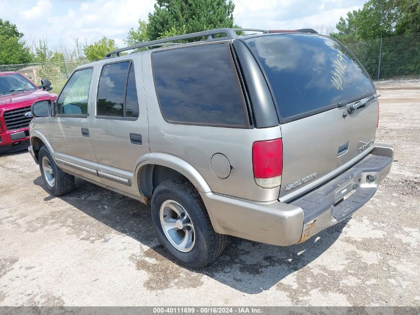 2001 Chevrolet Blazer Ls VIN: 1GNCS13W212131103 Lot: 40111699