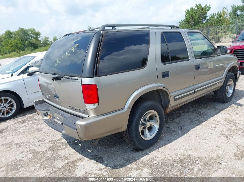 2001 Chevrolet Blazer Ls VIN: 1GNCS13W212131103 Lot: 40111699