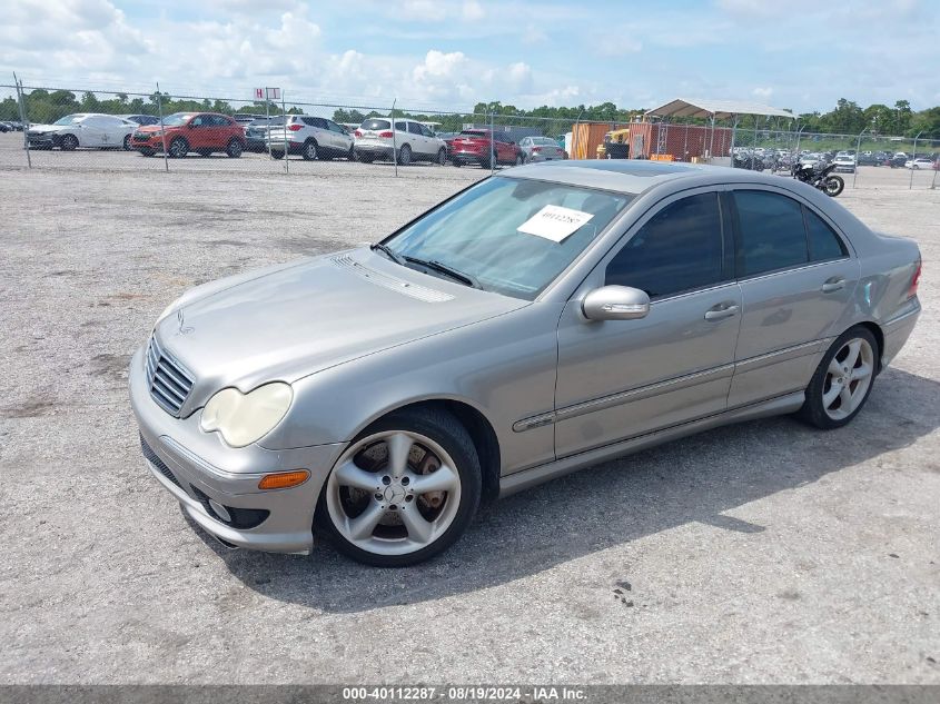 2005 Mercedes-Benz C 230 Kompressor Sport VIN: WDBRF40J85A815472 Lot: 40112287