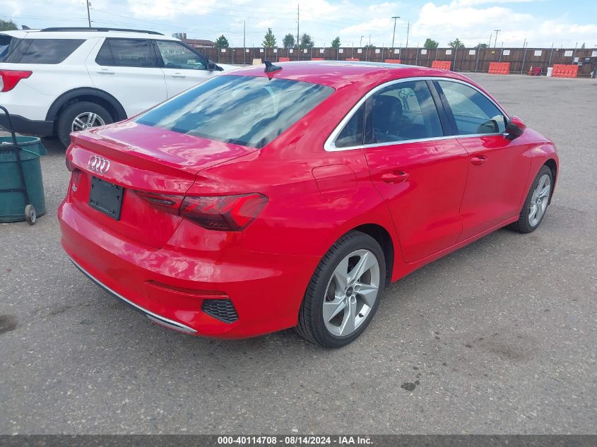 2022 Audi A3 Premium 40 Tfsi Front-Wheel Drive S Tronic VIN: WAUAUDGY8NA038487 Lot: 40114708