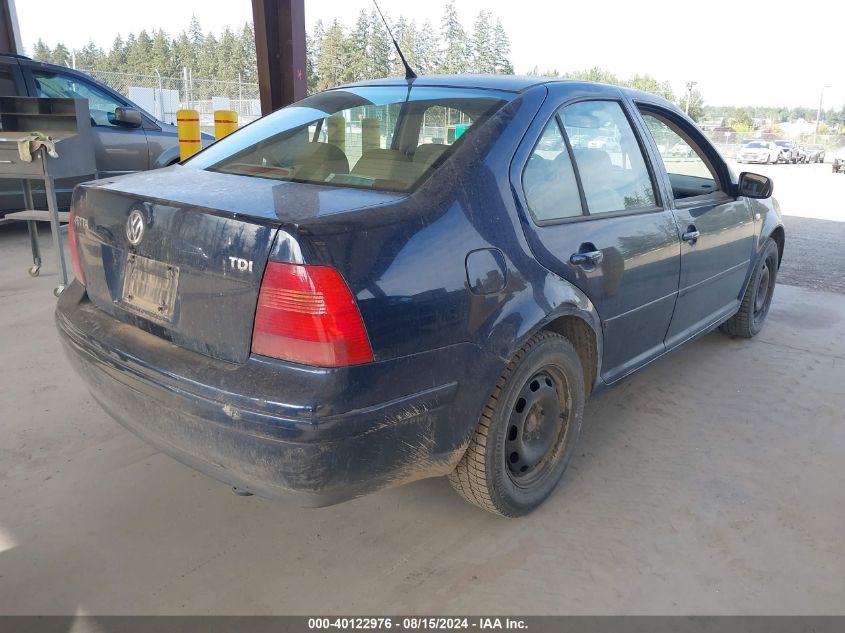 2002 Volkswagen Jetta Gls Tdi VIN: 3VWSP69MX2M148697 Lot: 40122976