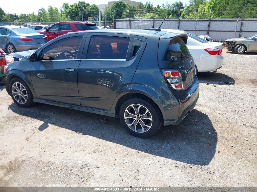 2019 Chevrolet Sonic Lt Auto VIN: 1G1JD6SB1K4130335 Lot: 40124593