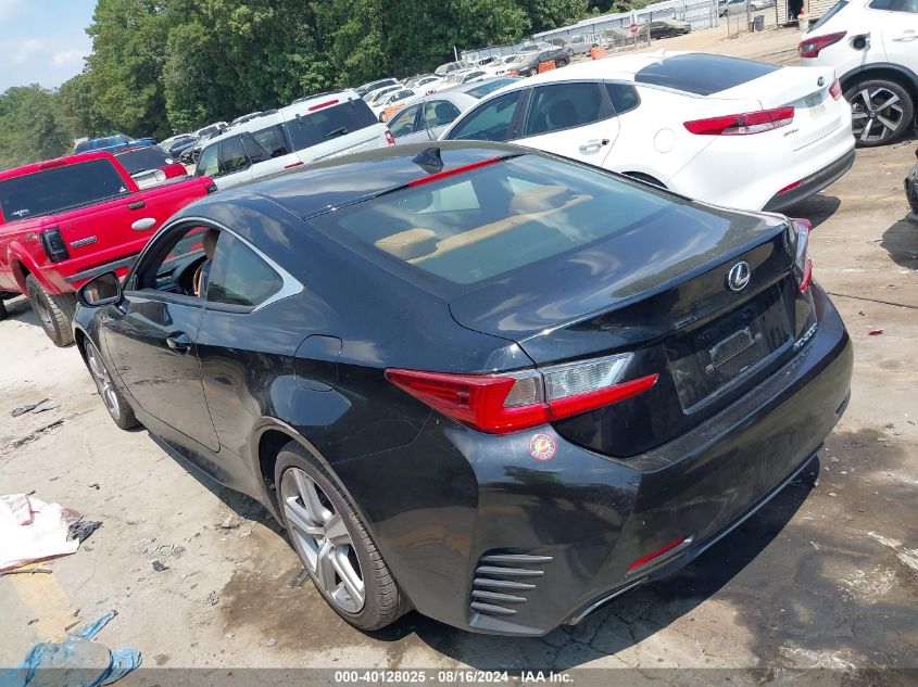 2016 Lexus Rc 200T VIN: JTHHA5BC9G5001485 Lot: 40128025