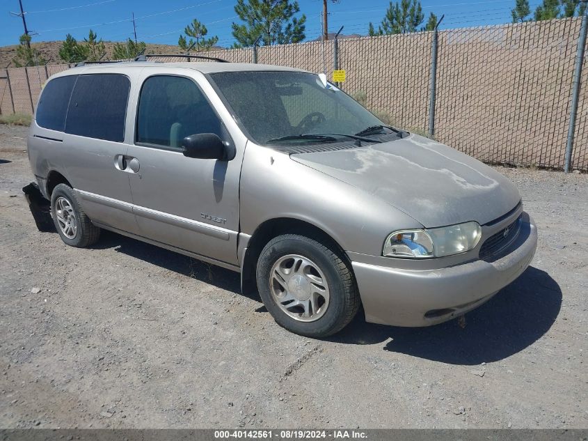 2000 Nissan Quest Gle/Gxe/Se-Cloth/Se-Leather VIN: 4N2XN11T1YD817090 Lot: 40142561