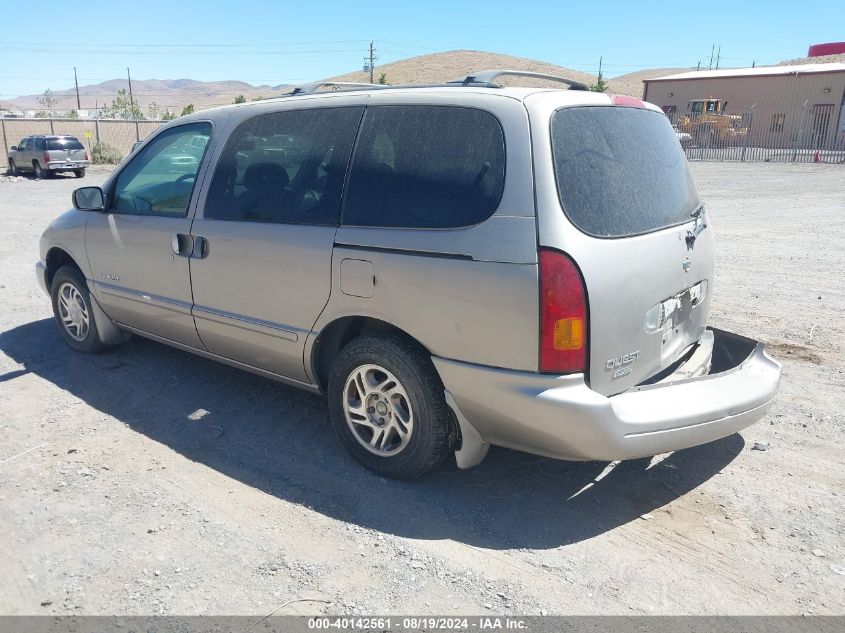 2000 Nissan Quest Gle/Gxe/Se-Cloth/Se-Leather VIN: 4N2XN11T1YD817090 Lot: 40142561