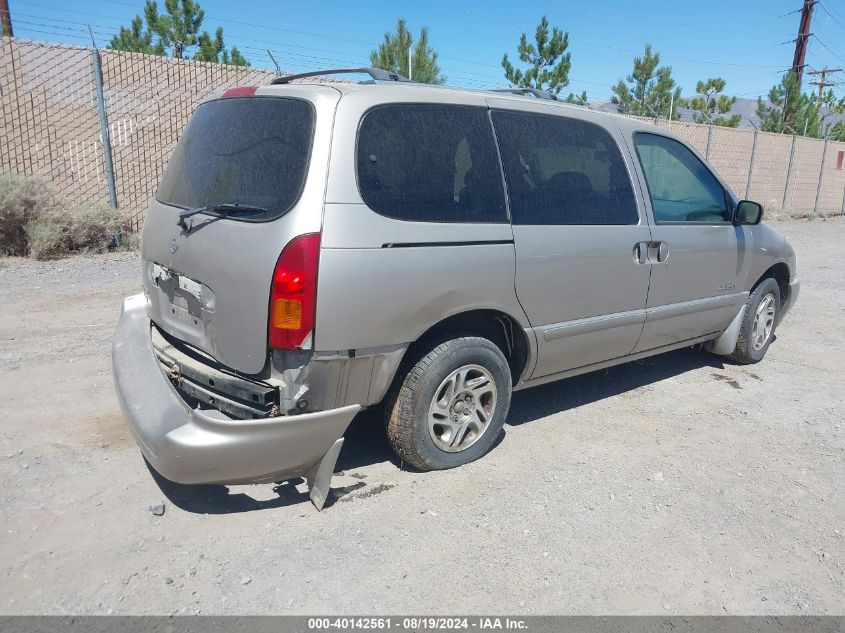 2000 Nissan Quest Gle/Gxe/Se-Cloth/Se-Leather VIN: 4N2XN11T1YD817090 Lot: 40142561