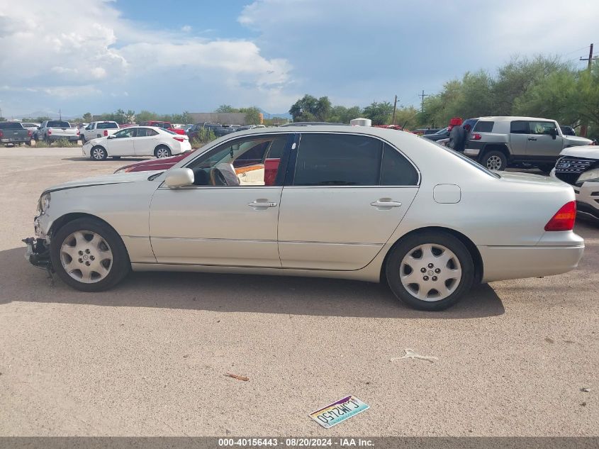 2003 Lexus Ls 430 VIN: JTHBN30F530118161 Lot: 40156443