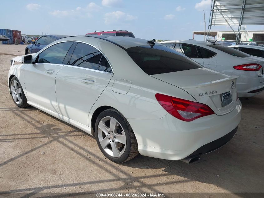 2015 Mercedes-Benz Cla 250 VIN: WDDSJ4EB3FN265505 Lot: 40168744