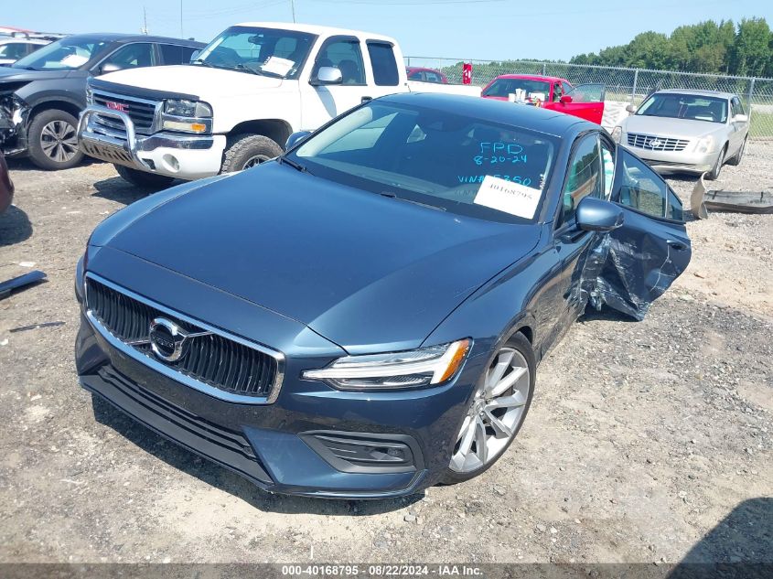 2021 Volvo S60 T6 Momentum VIN: 7JRA22TK8MG095350 Lot: 40168795