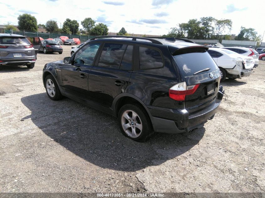 2007 BMW X3 3.0Si VIN: WBXPC93407WF22598 Lot: 40173051