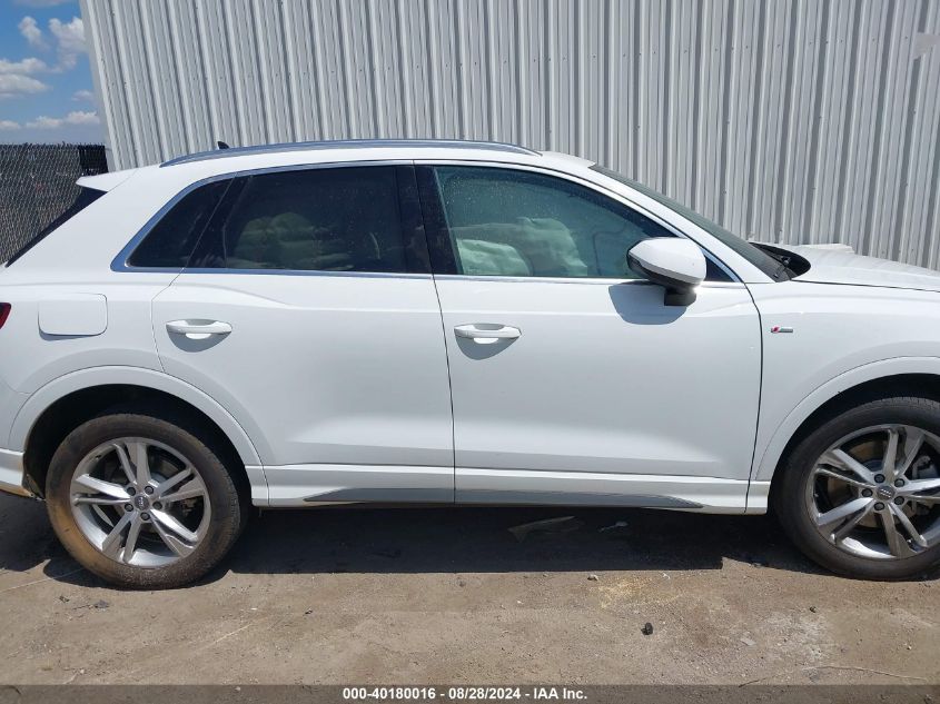 2020 Audi Q3 Premium 45 Tfsi S Line Quattro Tiptronic VIN: WA1DECF31L1069228 Lot: 40180016